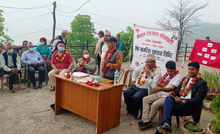 तनहुँको थप्रेकमा ज्येष्ठ नागरिक स्वास्थ्य शिविर