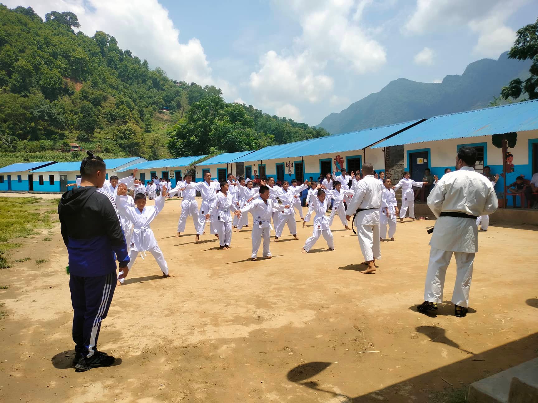 भोर्लेटारमा कराँते बेल्ट ग्रेडिङ सम्पन्न