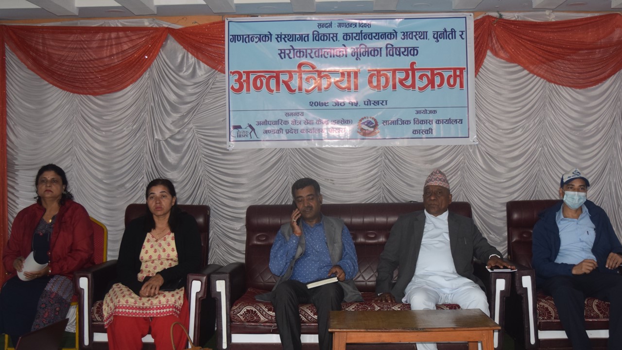 जनप्रतिनिधिहरूले शासक नभई सवेकको भूमिकामा आफूलाई स्थापित गर्न आवश्यक छ : मन्त्री विश्वकर्मा