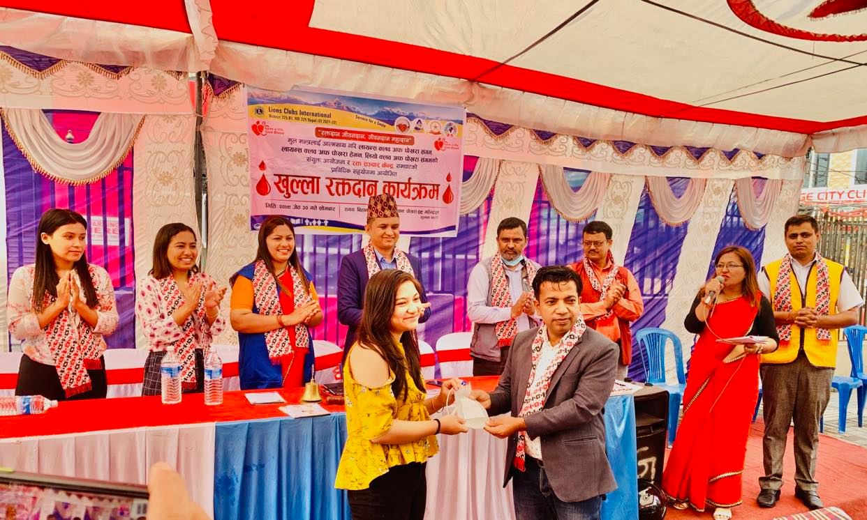 लायन्सको पोखरा सङ्गम, हेभन र लियोको पोखरा सङ्गमको रक्तदानमा ५२ युनिट रगत सङ्कलन