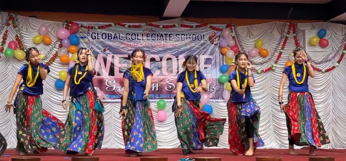 ग्लोबल कलिजियटमा विद्यार्थी स्वागत