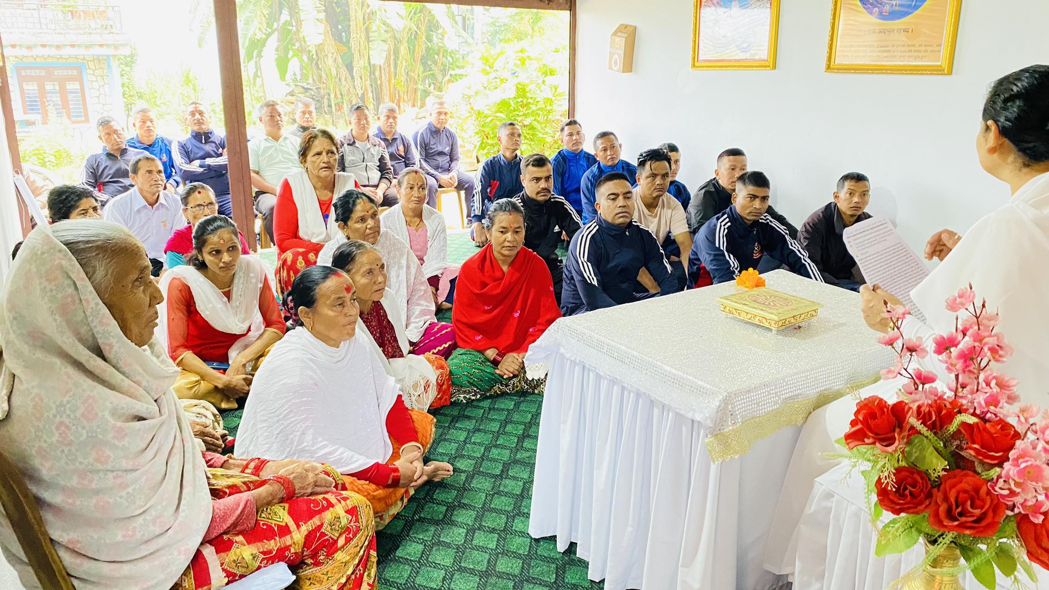 ईप्रका भोर्लेटारमा प्रवचन तथा योग अभ्यास सम्पन्न।