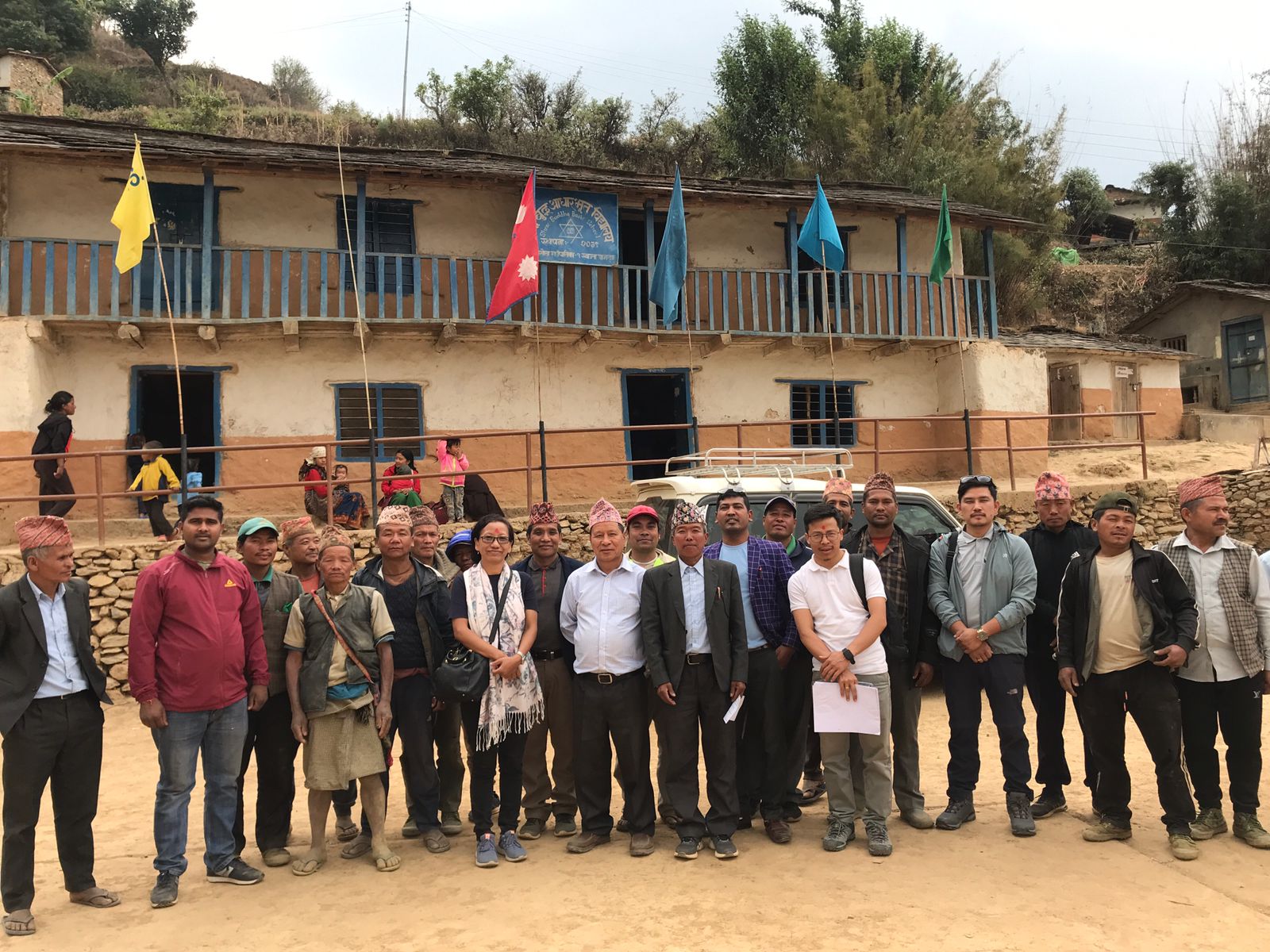 बुद्ध आविमा पाहार ट्रसको स्थलगत अध्ययन, ८ कोठे अत्याधुनिक विद्यालय भवन बन्दै !