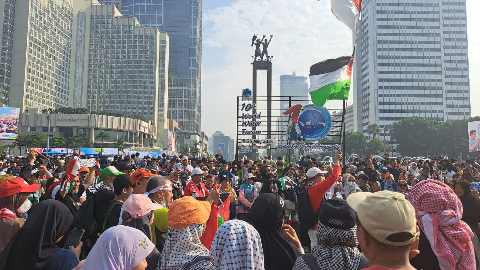 Bela Palestina, Majelis Ormas Islam Serukan Lawan Genosida di Area CFD Jakarta
