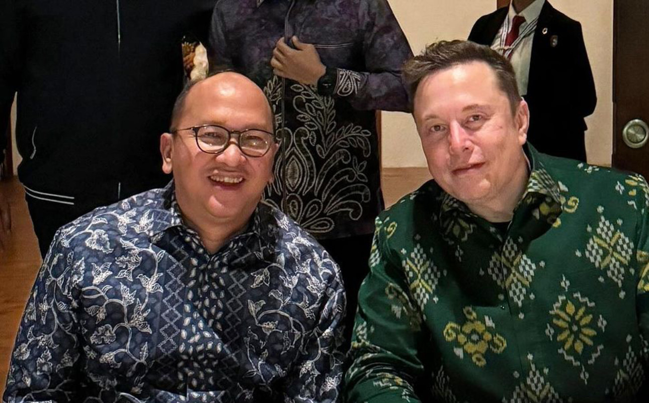 Momen Mesra Rosan Roeslani dengan Elon Musk di Bali