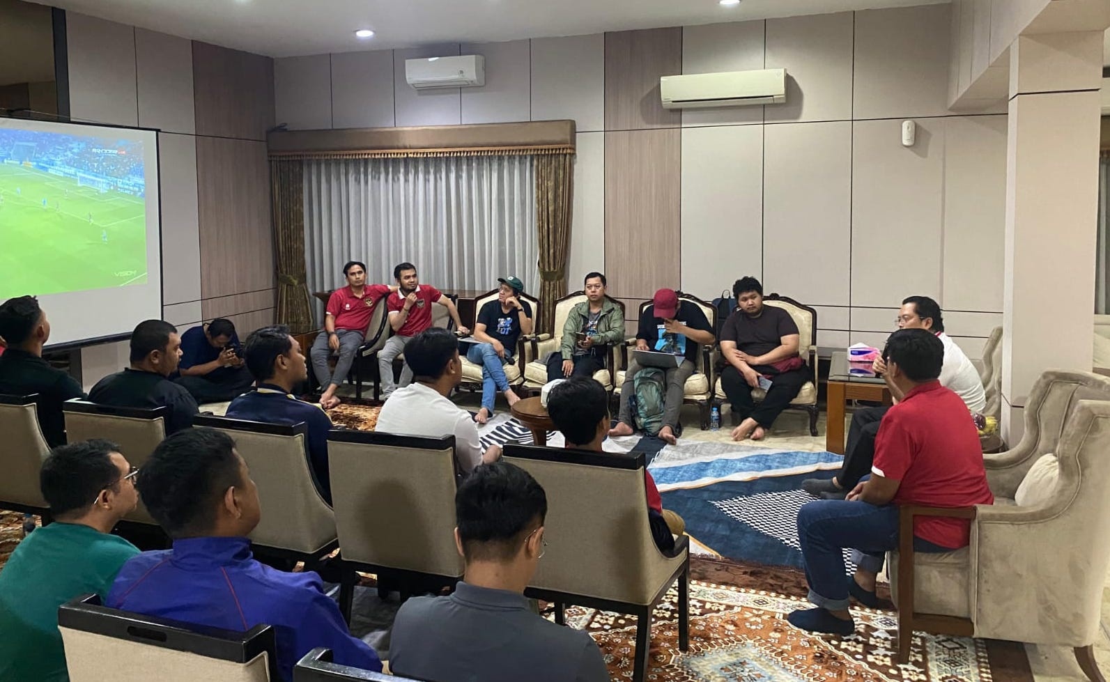 Nobar Timnas U-23 dengan Mahyudin: Indonesia Mainnya Keren, Laganya Bak Drama Korea