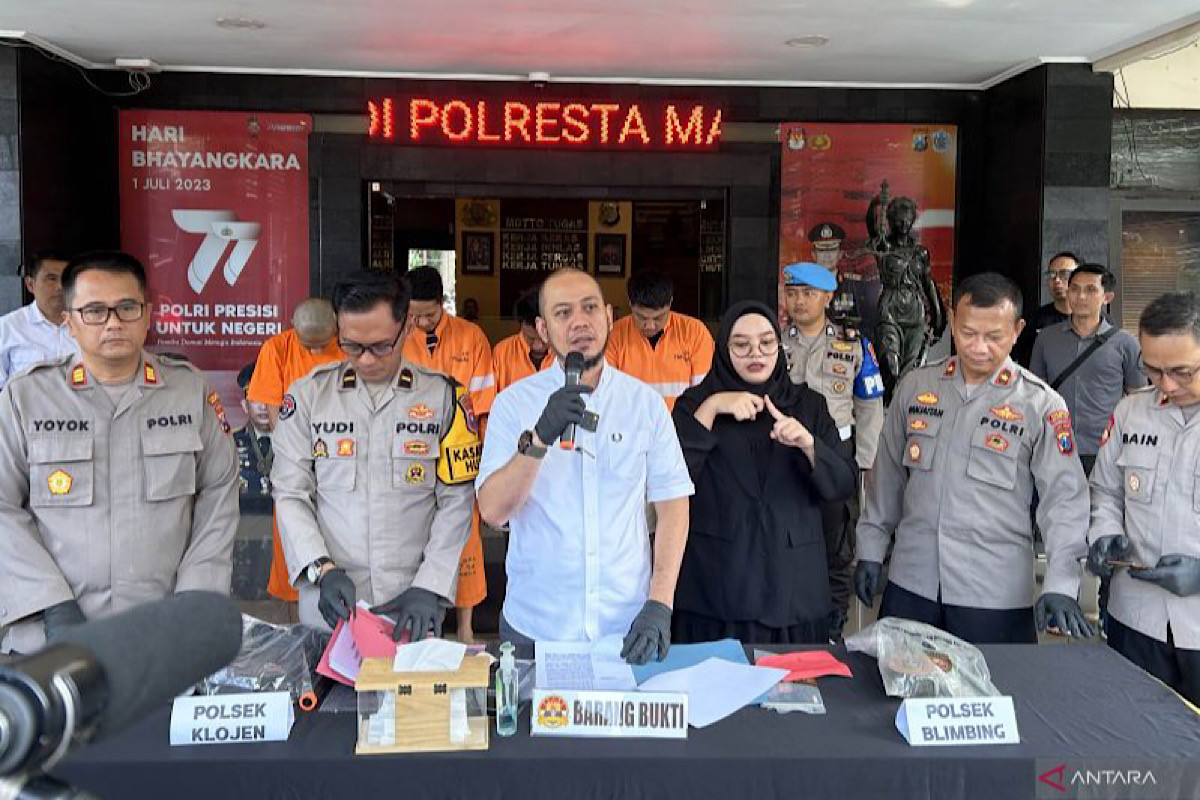 Polisi Ciduk 6 Tersangka Kasus Curanmor yang Beraksi Belasan Kali di Kota Malang
