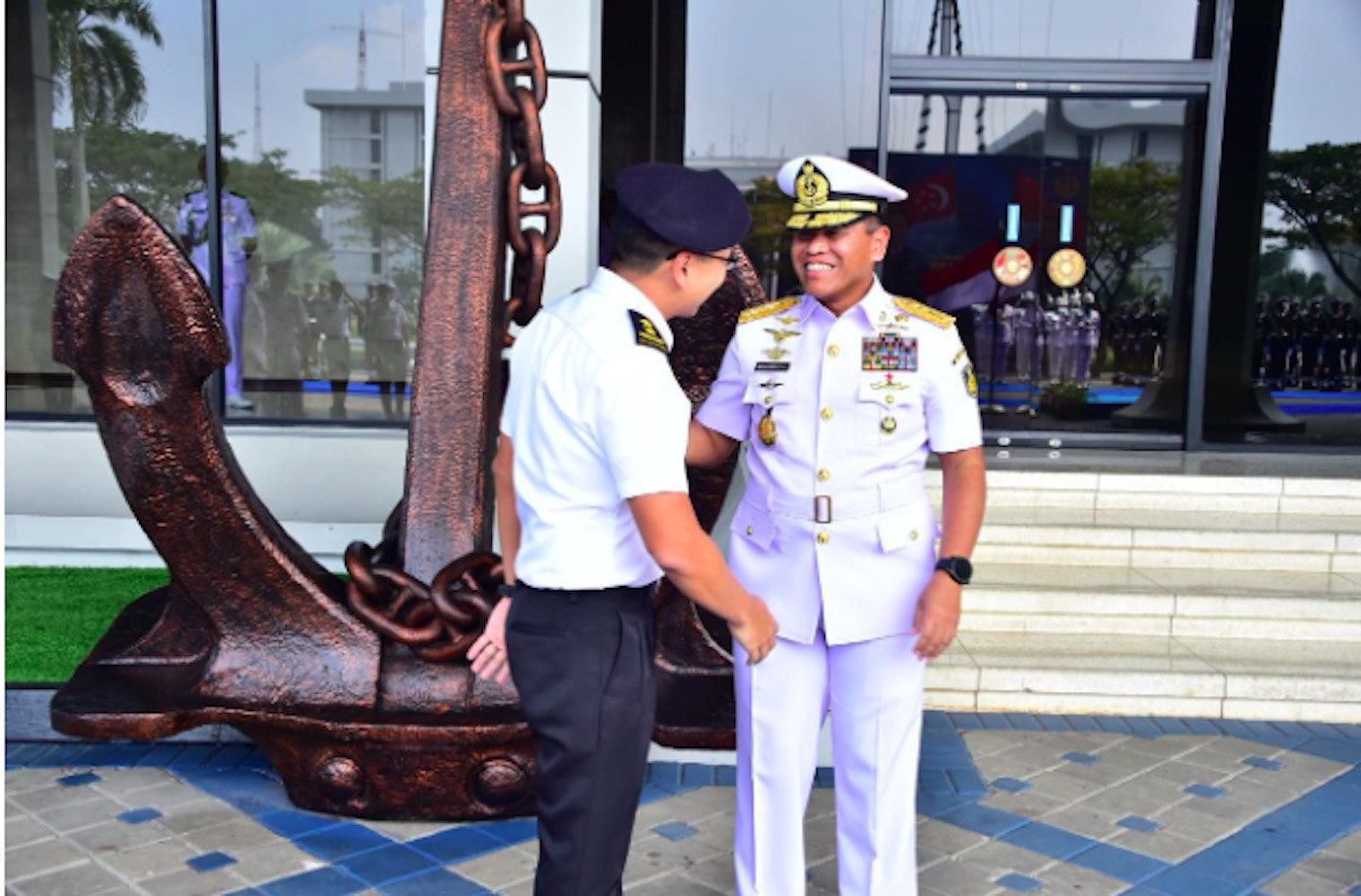 Laksamana Muhammad Ali dan KSAL Singapura Tingkatkan Kerja Sama Bilateral