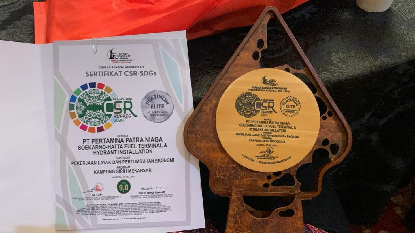 Pertamina Patra Niaga SHAFTHI Raih Penghargaan di Ajang Nusantara CSR Awards 2024