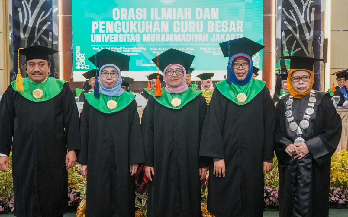 UMJ Kukuhkan Tiga Guru Besar Baru, Selamat Ibu-Ibu Profesor