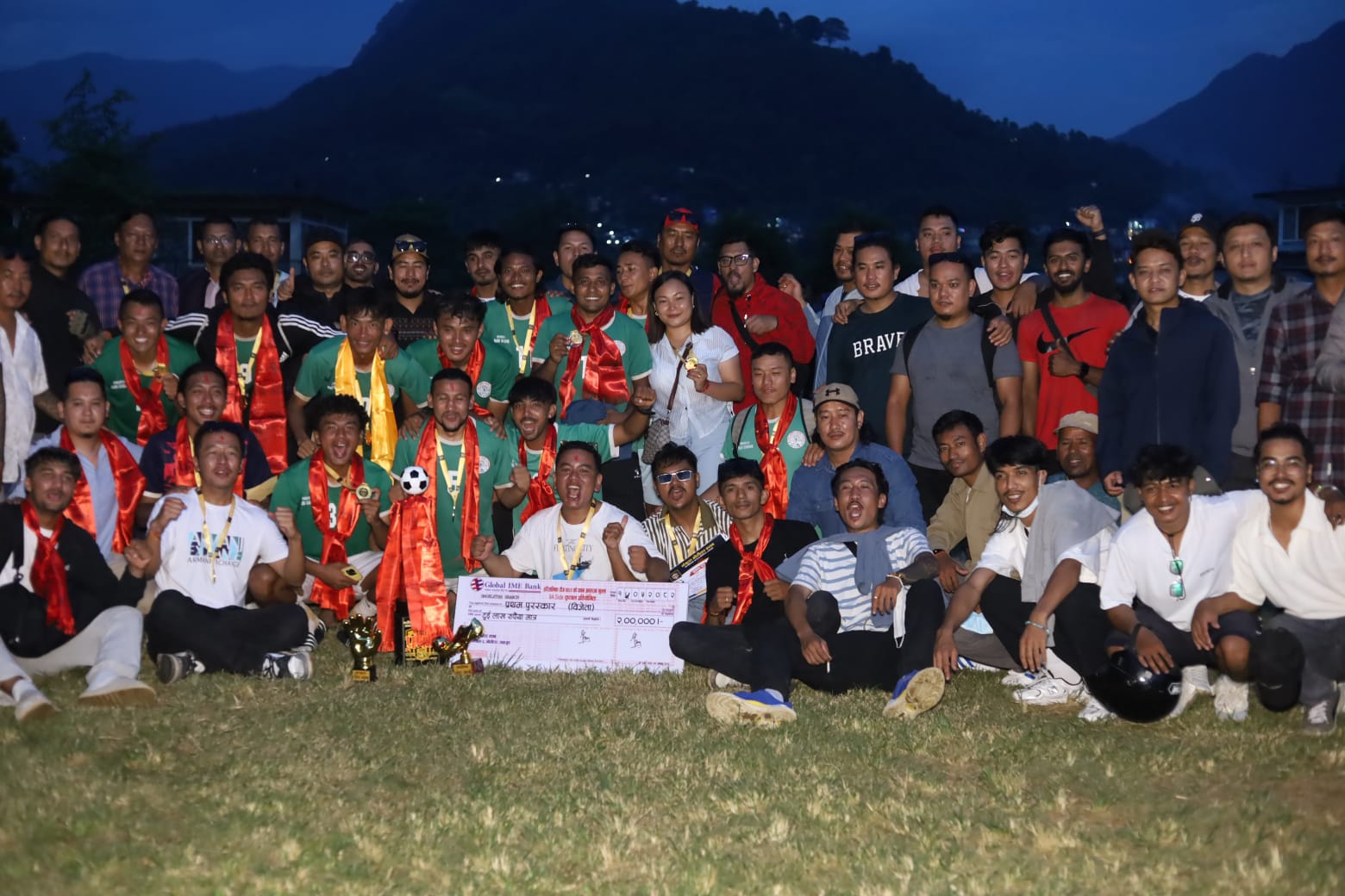 भोर्लेटारको हरितालिका तिज फूटबल उपाधी बौद्द शान्ती क्लब पोखराको पोल्टामा।