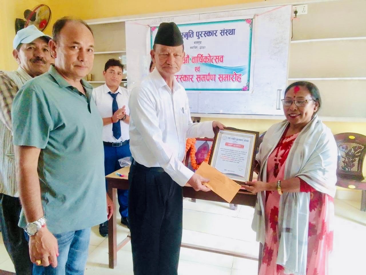 साहित्यकार सरस्वती श्रेष्ठ ‘सरू’ लाई शक्ति पुरस्कार        