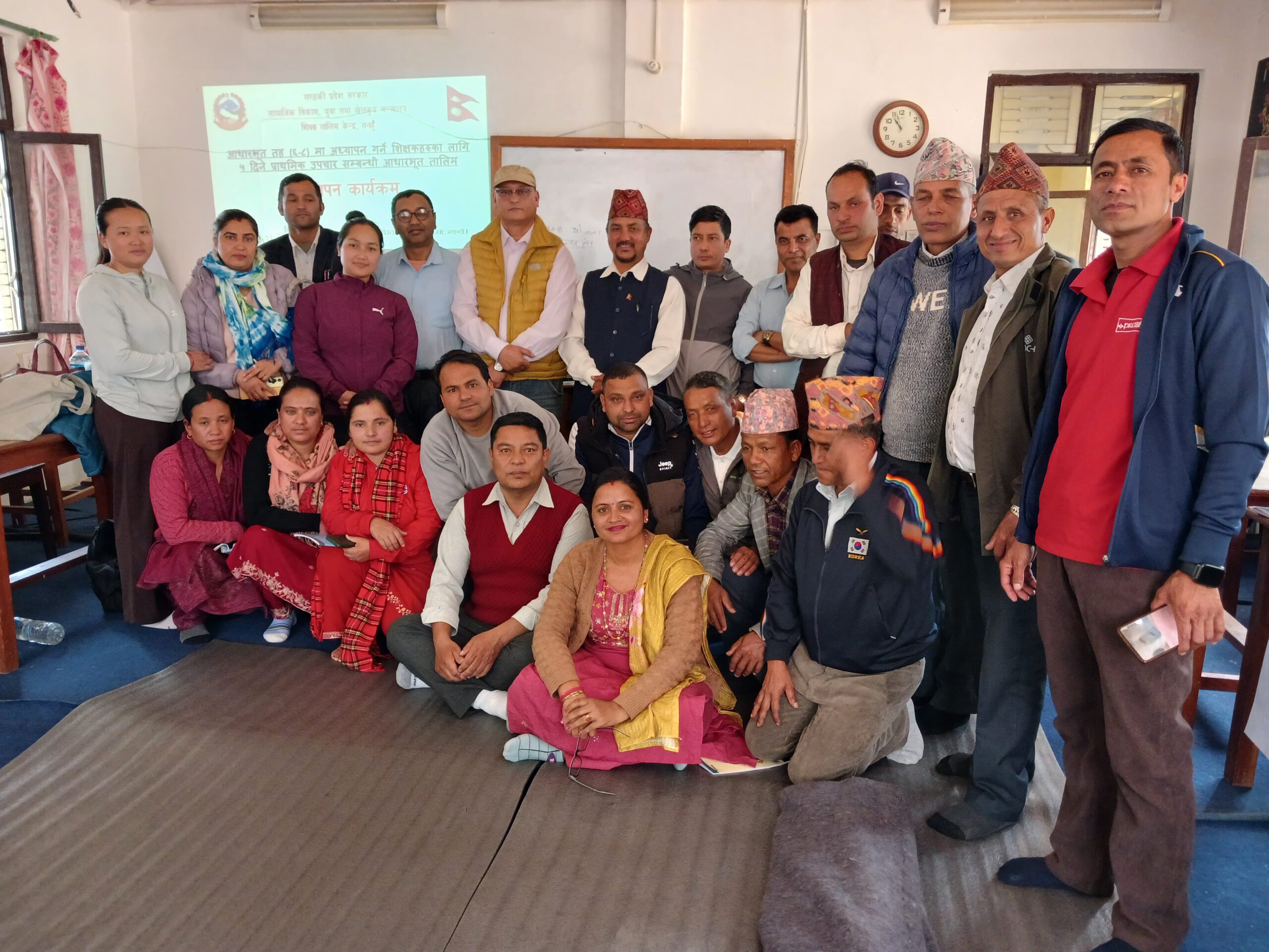 ​विपद् व्यवस्थापन तथा प्राथमिक उपचार सम्बन्धी ५ दिने तालीम बेनीमा सम्पन्न