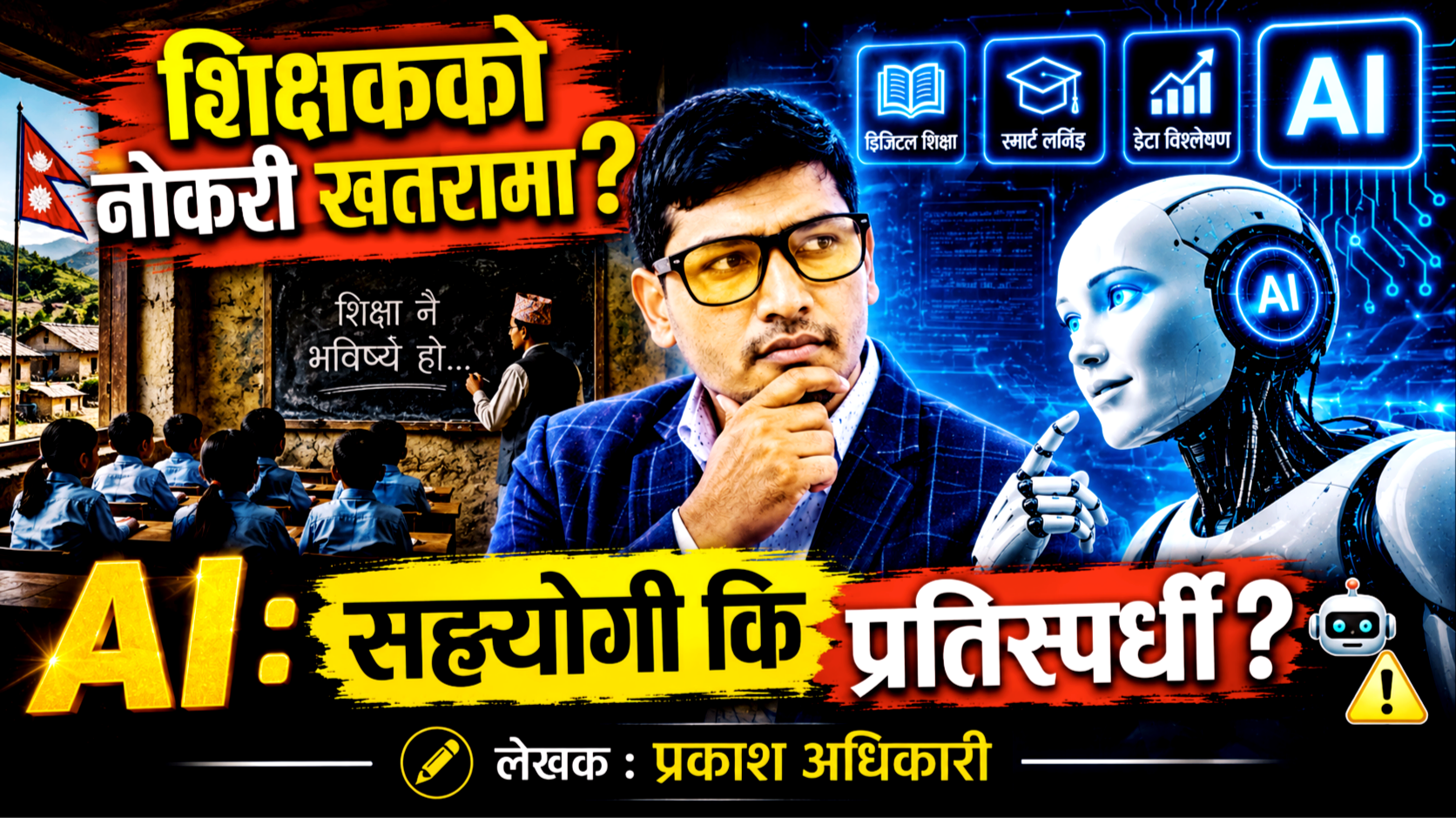 कृत्रिम बौद्धिकता : शिक्षकको सहयोगी कि प्रतिस्पर्धी?