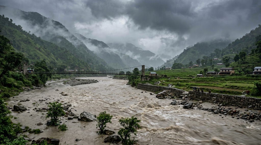गण्डकीमा भारी वर्षा: कालीगण्डकीसहित पाँच नदीमा जलसतह बढ्दै, सतर्क रहन आग्रह