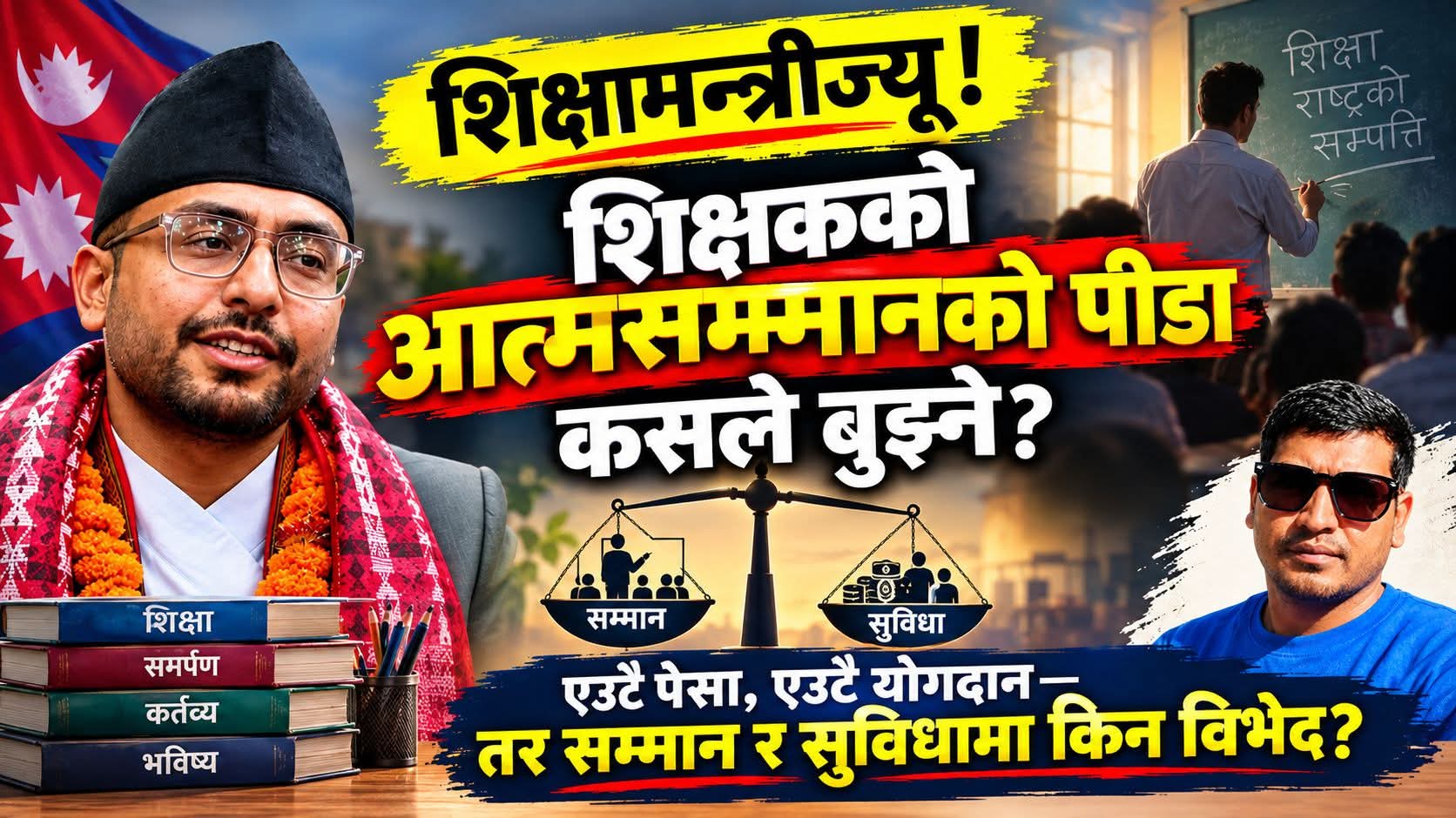 शिक्षामन्त्रीज्यूलाई खुला पत्र: शिक्षकको आत्मसम्मानको पीडा कसले बुझ्ने?